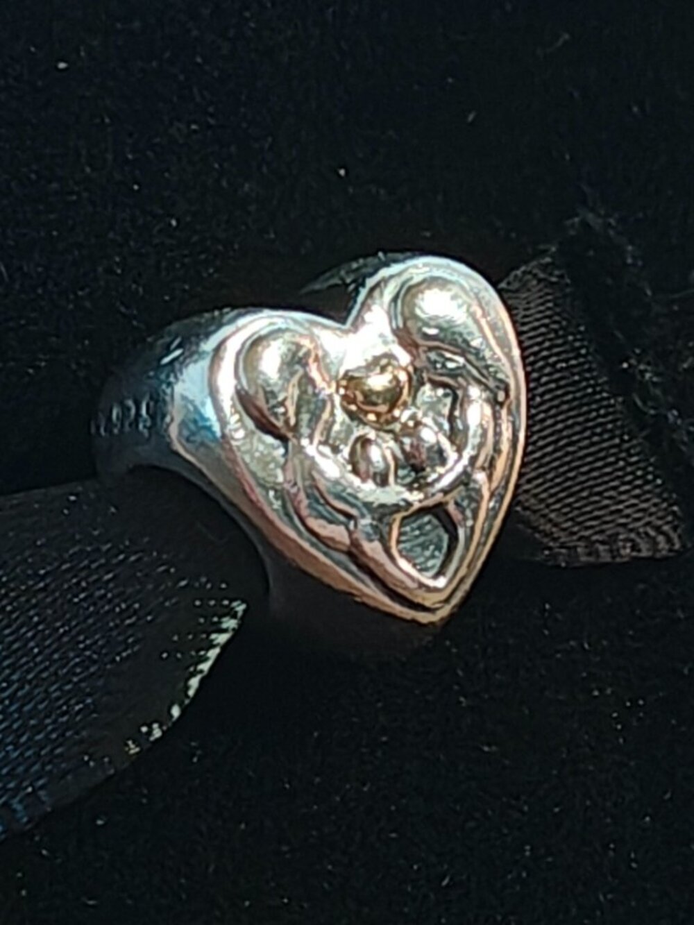 Authentic Pandora Heart of the Family Charm – 791771 Two Tone Retired - Picture 5 of 13